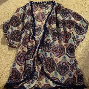 Multi colored kimono